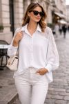 FLUID LACE SHIRT PE2222 WHITE