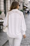FLUID LACE SHIRT PE2222 WHITE