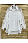 FLUID LACE SHIRT PE2222 WHITE