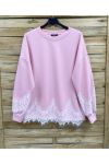 OVERSIZED KANTEN SWEATSHIRT PE2181 ROZE