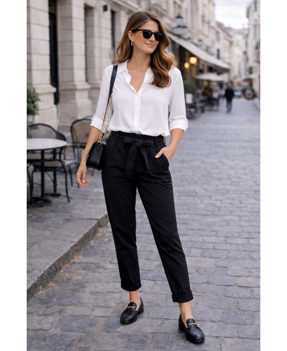 CONFEZIONE DI 2 TASCHE PANTALONI SMOCK PE2233 NERO