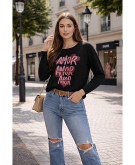 AMOR AMOR BEZSZWOWY SWETER AMOR PE2240