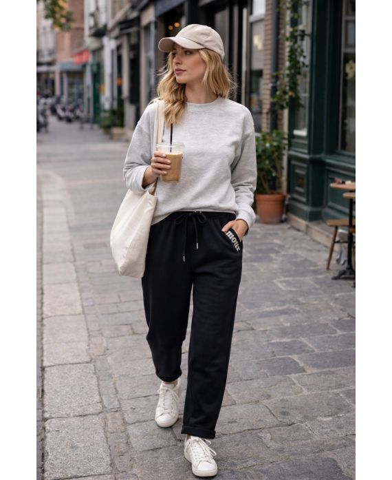 PANTALONES DE CHÁNDAL DE AMOR SS2286 NEGROS