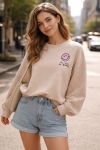 SWEATSHIRT KEEP IT SIMPLE PE2328 BEIGE