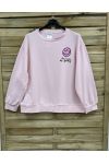 SWEATSHIRT KEEP IT SIMPLE PE2328 ROSE