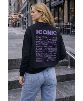 SWEATSHIRT ICONIC PE2306 NOIR