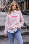 SWEATSHIRT ICONIC PE2306 ROSE