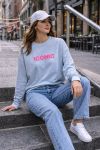 SWEATSHIRT ICONIC PE2306 BLEU CIEL