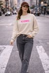 SWEATSHIRT ICONIC PE2306 BEIGE