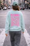 SWEATSHIRT ICONIC PE2306 VERT PASTEL
