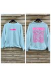 SWEATSHIRT ICONIC PE2306 VERT PASTEL