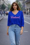 LIGHTWEIGHT WEEKEND SWEATER SS2290 ROYAL BLUE