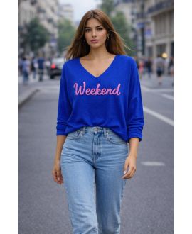 LIGHTWEIGHT WEEKEND SWEATER SS2290 ROYAL BLUE