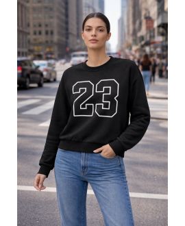 SWEATSHIRT 23 PE2296 NOIR