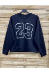 SWEATSHIRT 23 PE2296 NOIR