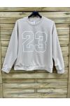 SWEATSHIRT 23 PE2296 BEIGE