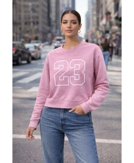 SWEATSHIRT 23 PE2296 ROSE