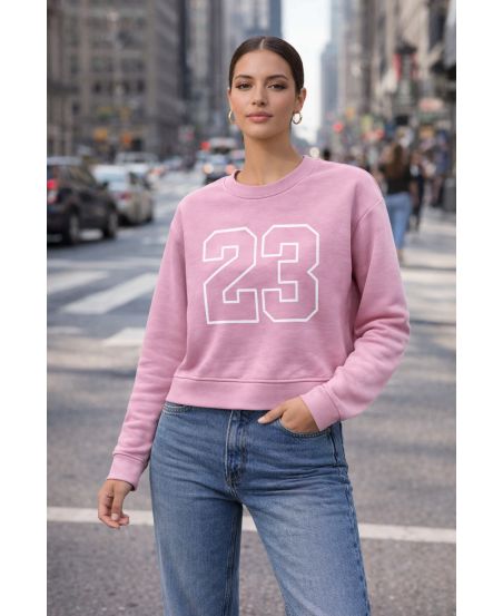 SWEATSHIRT 23 PE2296 ROSE