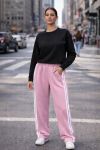 WIDE 2-STRIPE 2-POCKET PANTS PE2301 PINK