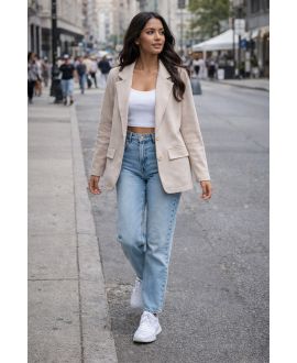 VESTE BLAZER PE2318 BEIGE