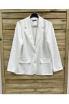 VESTE BLAZER PE2318 BLANC