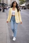 VESTE BLAZER PE2318 JAUNE