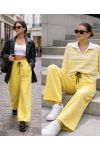 PANTALONI LARGHI DA JOGGING PE2332 GIALLI