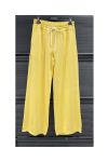 PANTALONES DE CHÁNDAL DE ALTA COSTURA PE2372 AMARILLO