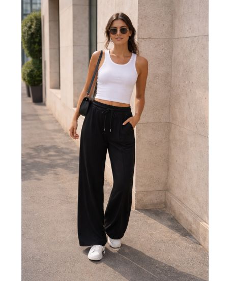 PANTALONI DA JOGGING COUTURE PE2372 NERI