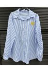 GESTREIFTES HEMDHERZ PE2368 HIMMELBLAU