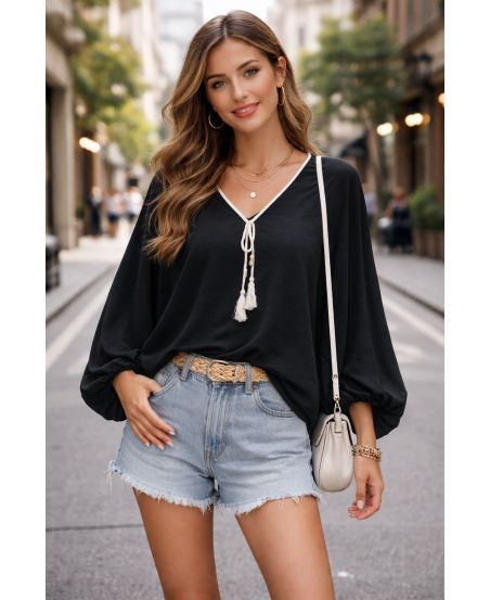 TUNIQUE BOHEME PE2344 NOIR