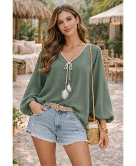 BOHEMIAN TUNIC PE2344 KHAKI