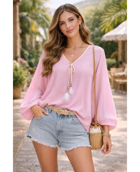 TUNIQUE BOHEME PE2344 ROSE