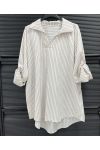 GESTREIFTE TUNIC PE2350 BEIGE