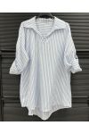 PE2350 SKY BLUE STRIPED TUNIC