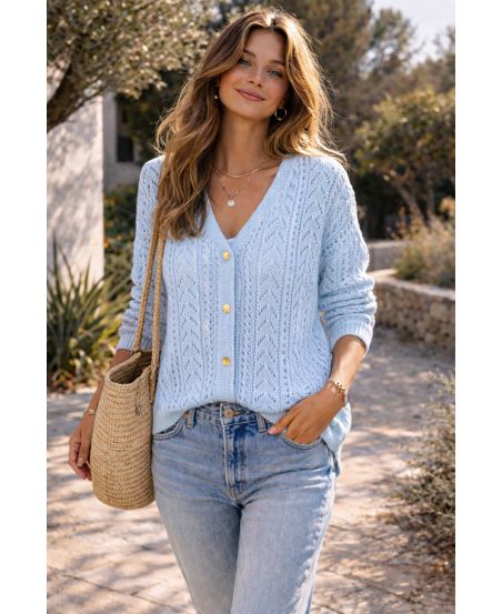 Vet a maglia PE2437 AZZURRO CIELO