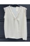 TOP OVERSIZE CARACO DENTELLE PE2463 BEIGE
