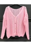 GESTRICKTE WESTE PE2437 PINK