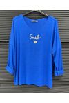 SMILE LIGHTWEIGHT SWEATER SS2457 ROYAL BLUE