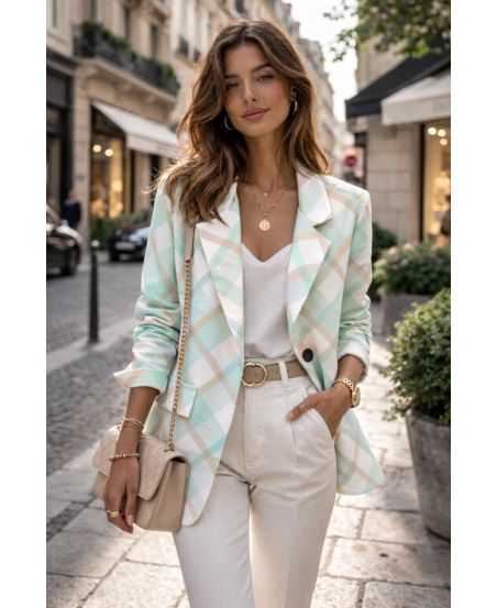 BLAZER JACKET DIAMOND PE2430 GREEN