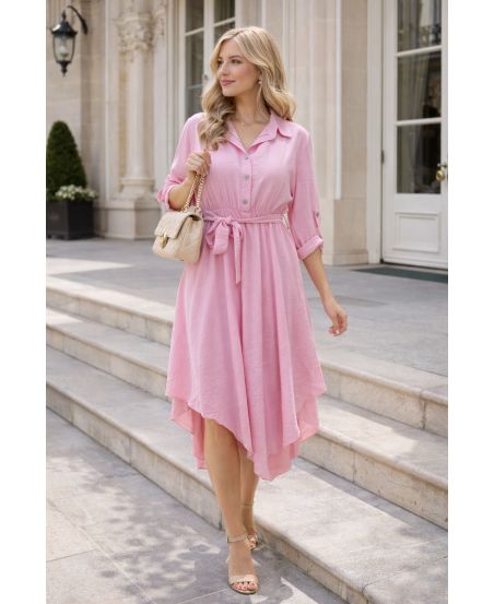 ASYMMETRISCHE JURK + RIEM PE2482 ROZE