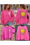 SMILE DEVANR/BACK SWEATSHIRT PE26743 FUSHIA