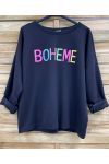 BOHEMIEN GLITTERSWEATSHIRT PE26775 ZWART