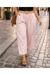 PANTALONI TAGLIA FORTE, CINTURA A 2 TASCHE, PE26809 ROSA