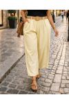 GRANDE TAILLE PANTALON 2 POCHES CEINTURE PE26809 JAUNE