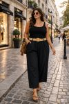 SPODNIE PLUS SIZE 2 KIESZENIE PASKI PE26809