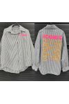ICONICA PE26798 CAMICIA A RIGHE NERE
