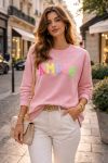 LOVE SWEATSHIRT PE26784 ROZE