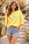 LOVE SWEATSHIRT PE26784 GELB