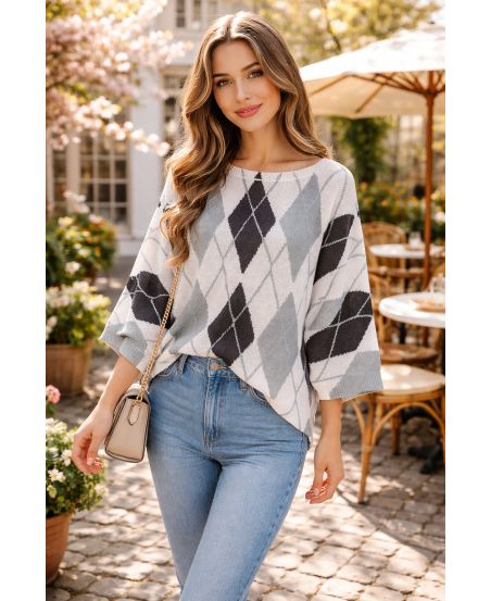 MAGLIONE DIAMANTI PE26779 NERO